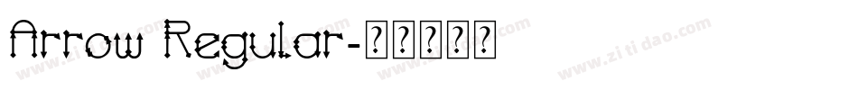 Arrow Regular字体转换